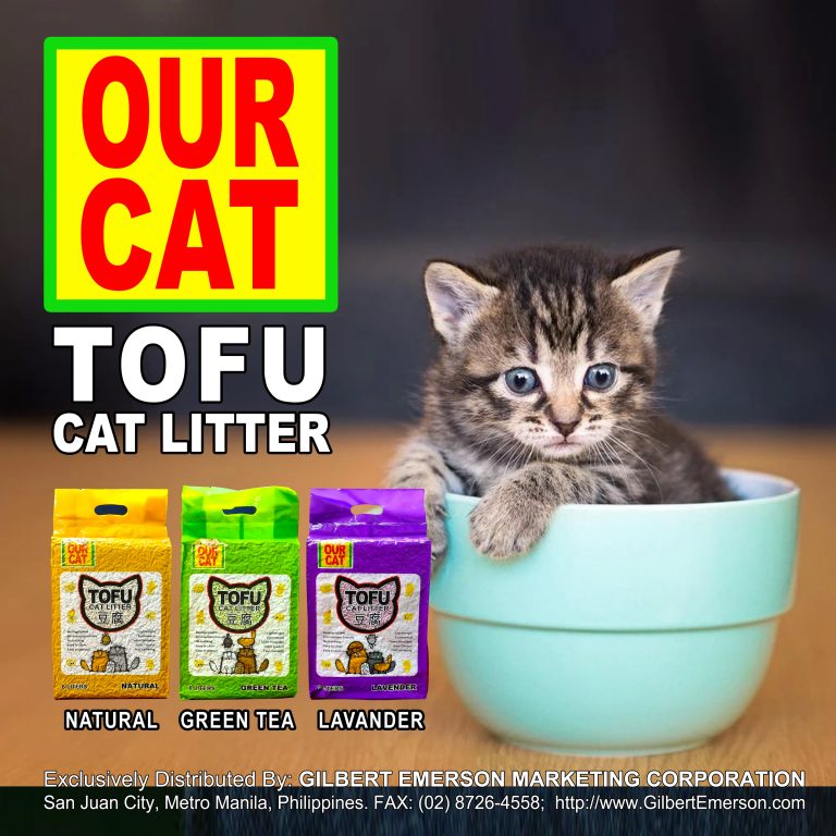 OUR CAT TOFU Cat Litter (6 Liters) NATURAL Gilbert Emerson